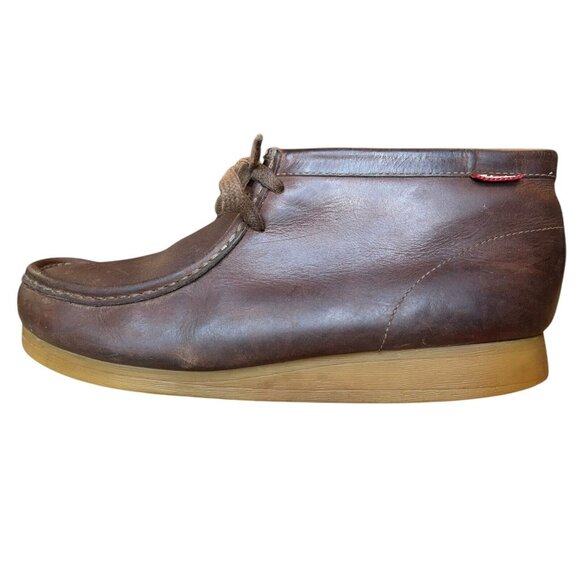 Clarks Wallabees Brown Oiled Leather Chukka Desert Boot Shoes Mens 10 M Casual main image 13